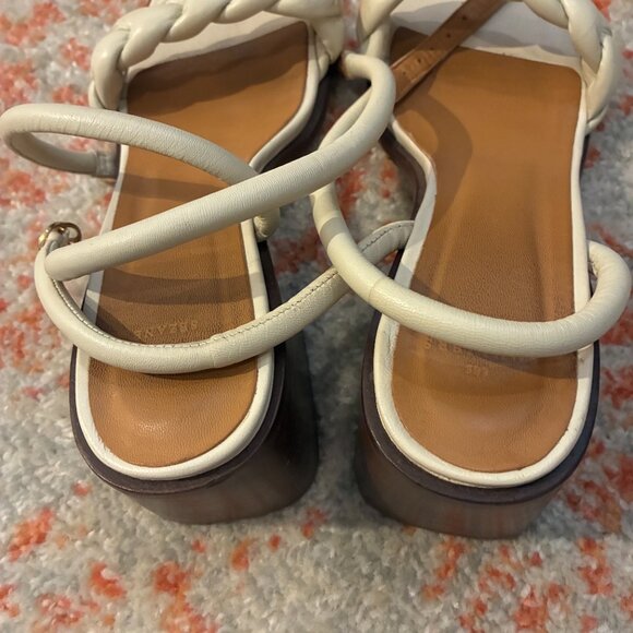 Sezane Isadora Sandals Écru. - Size 39 - Picture 3 of 9